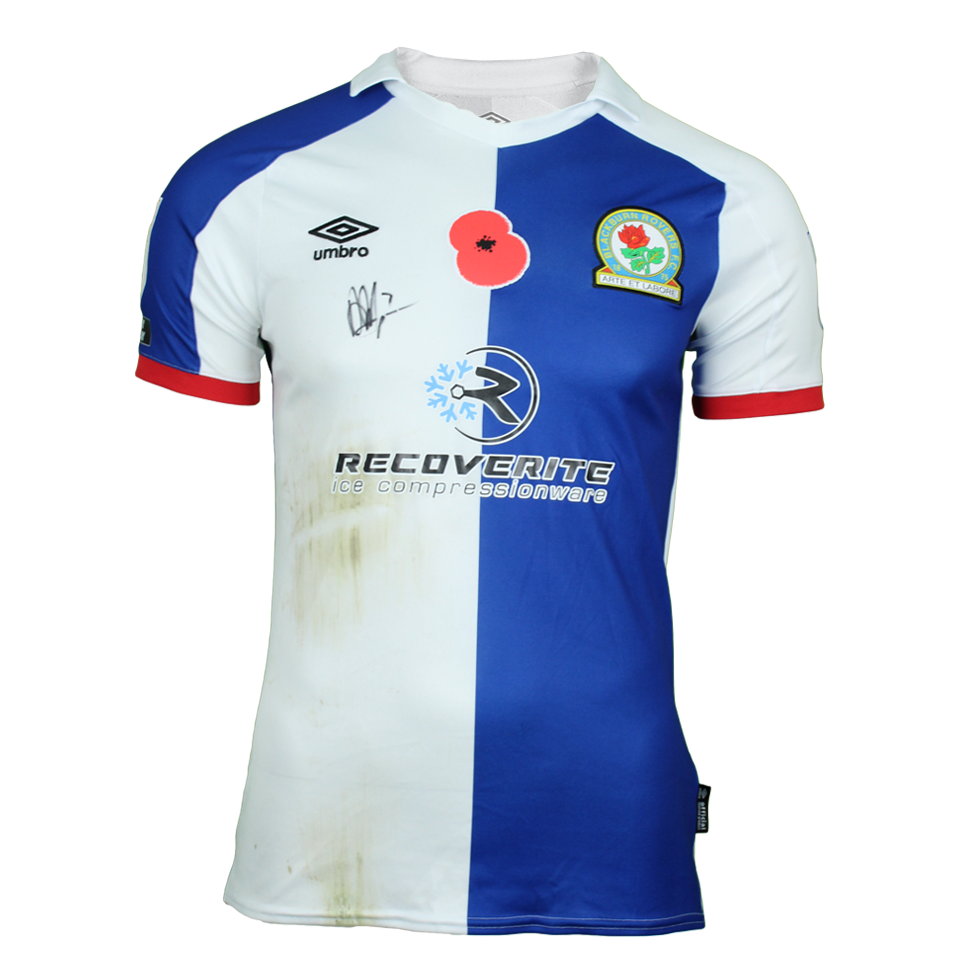 来自Blackburn Rovers的Adam Armstrong球衣