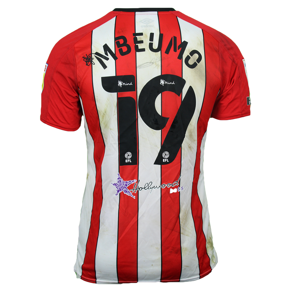 来自Brentford的Bryan Mbeumo球衣