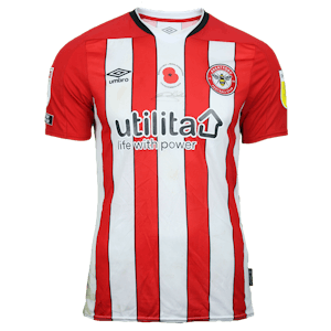 Bryan Mbeumo Brentford camisa.