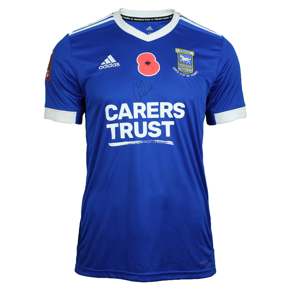Aristote Nsiala Ipswich Town shirt