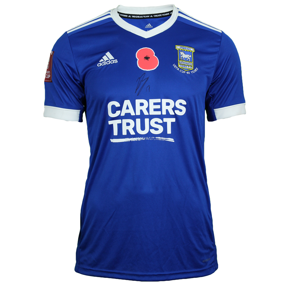 Keanan Bennetts Ipswich Town shirt