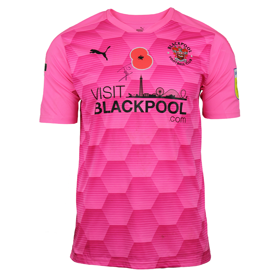 Jack Sims Blackpool shirt