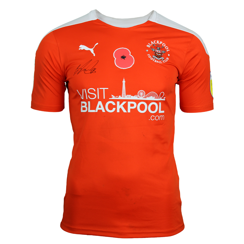 Grant Ward Blackpool shirt
