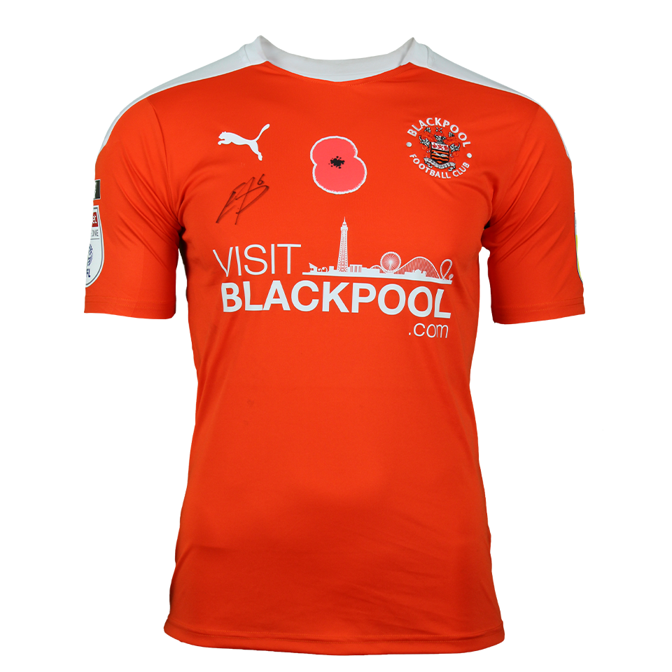 Ethan Robson Blackpool shirt