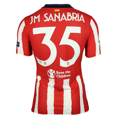 Juan Manuel Sanabria Magole Atlético de Madrid camisa.
