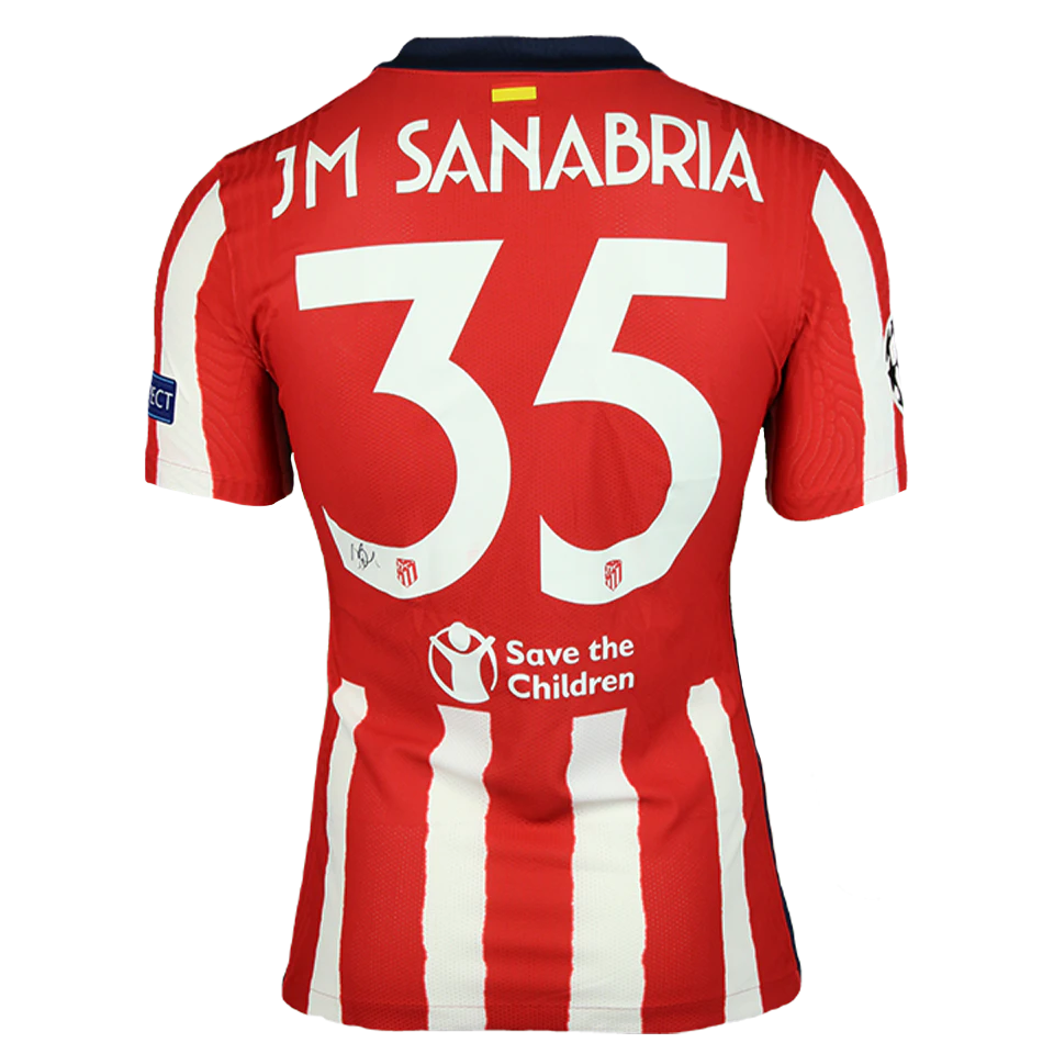 Juan Manuel Sanabria Magole Atlético de Madrid camisa.