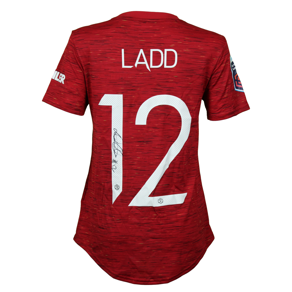 Hayley Ladd Manchester United WFC shirt