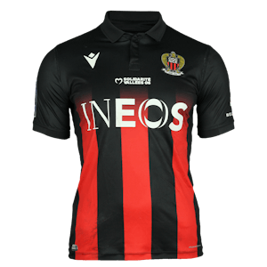 OGC Nice 팀의 Hichem Boudaoui 셔츠