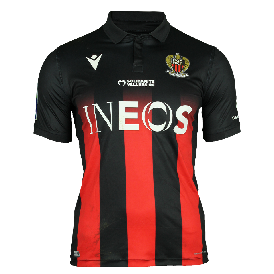 OGC Nice 팀의 Hichem Boudaoui 셔츠