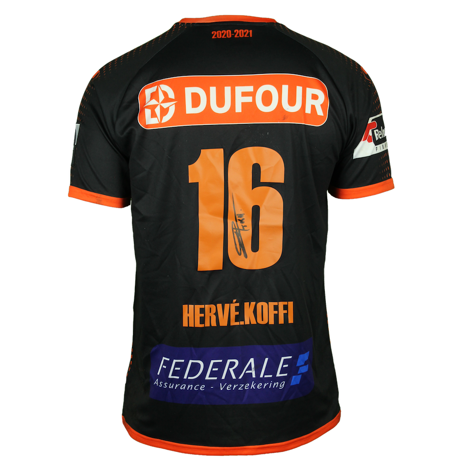 Kouakou Herve Koffi Royal Excel Mouscron shirt
