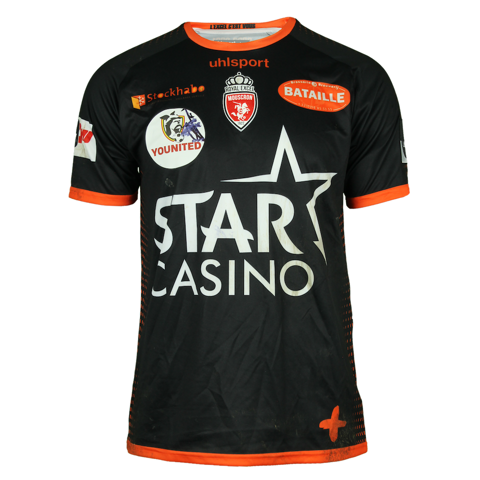 Kouakou Herve Koffi Royal Excel Mouscron shirt