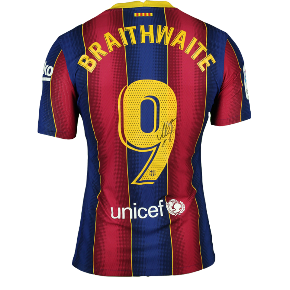 Martin Braithwaite Christensen FC Barcelona shirt