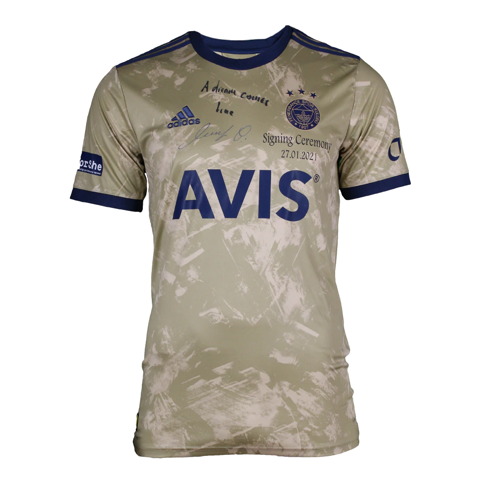 Özil Signing Ceremony Shirt - Gold kit